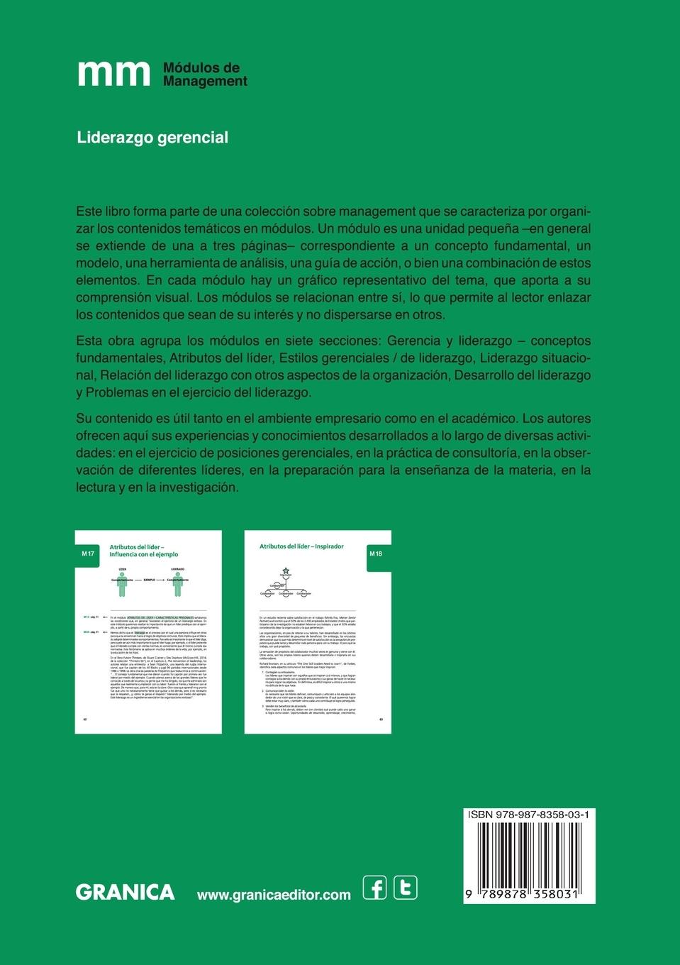 Rückseitencover Liderazgo Gerencial