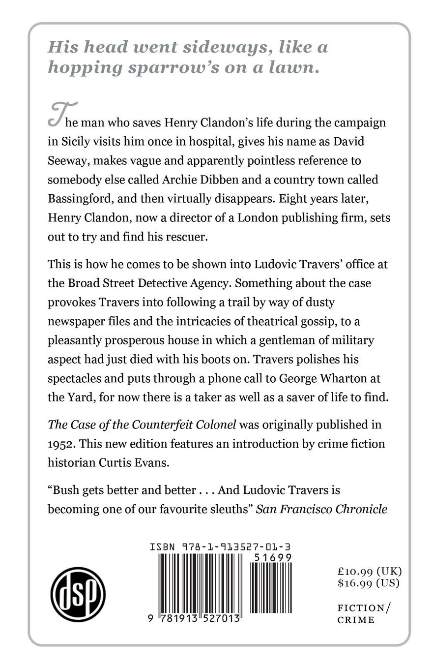 Rückseitencover The Case of the Counterfeit Colonel