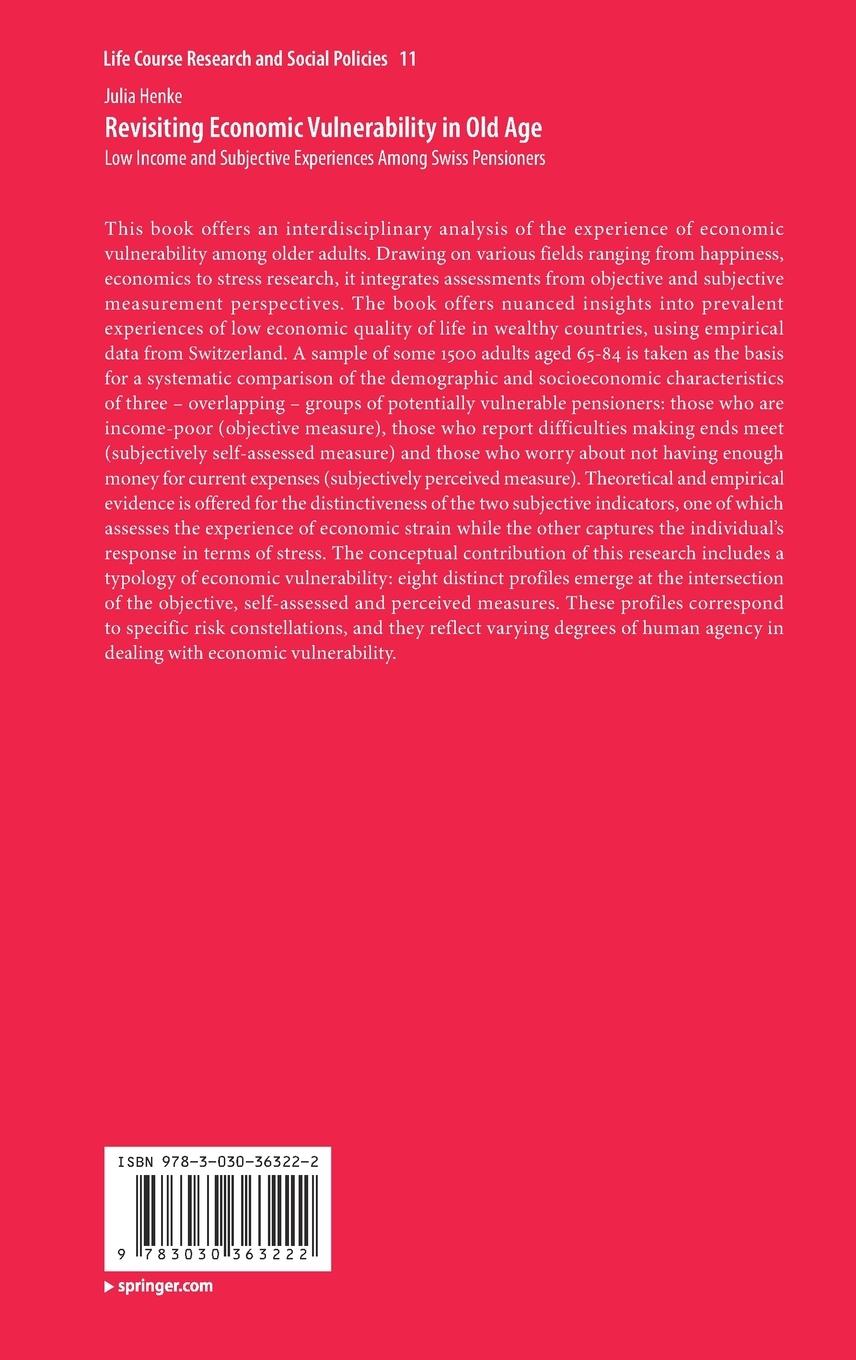 Rückseitencover Revisiting Economic Vulnerability in Old Age