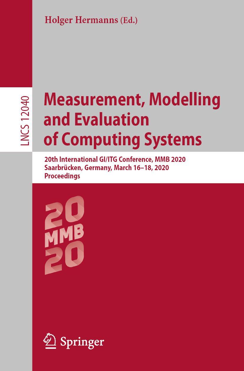 Vorderes Coverbild Measurement, Modelling and Evaluation of Computing Systems