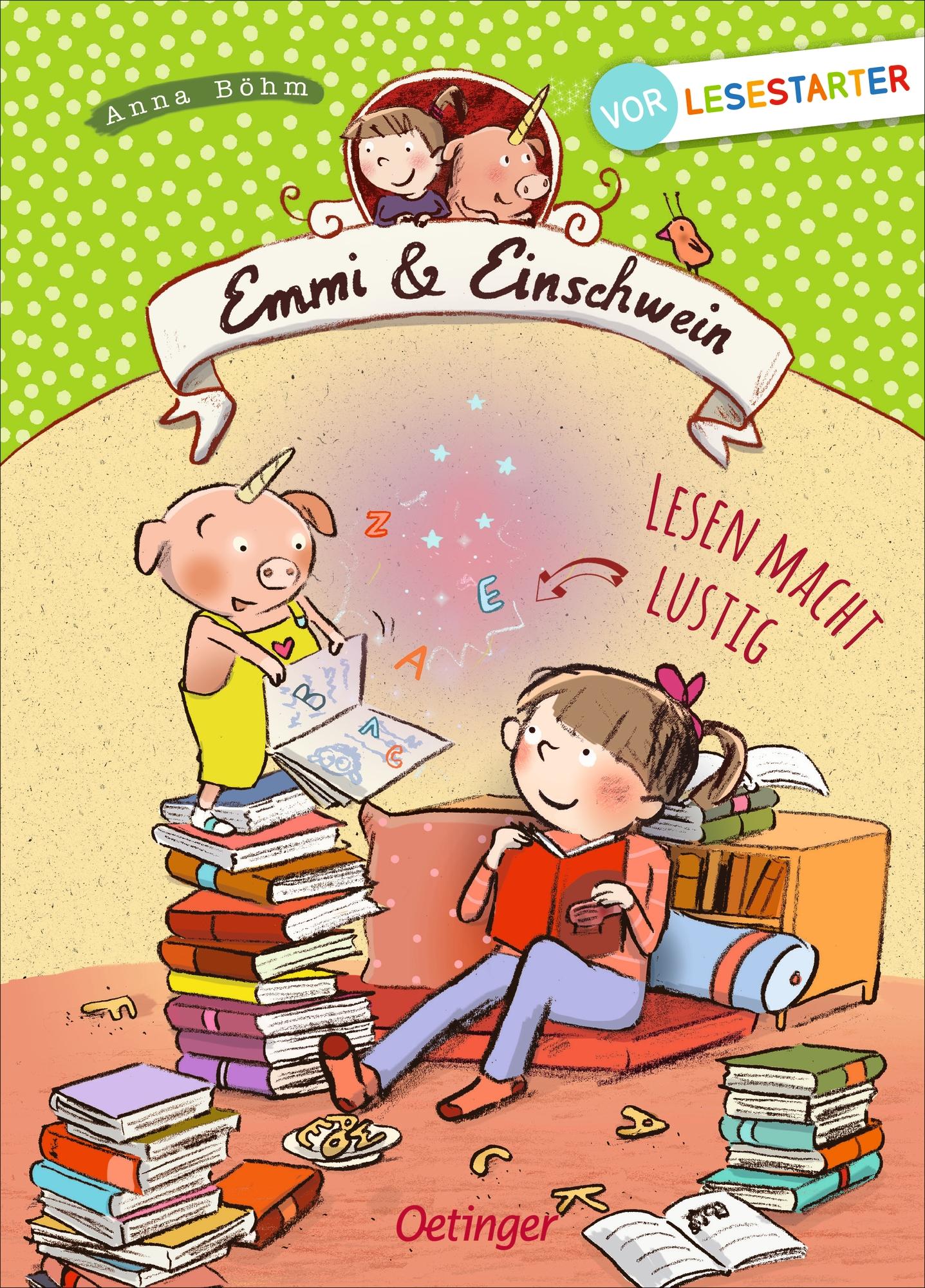 Vorderes Coverbild Emmi & Einschwein. Lesen macht lustig