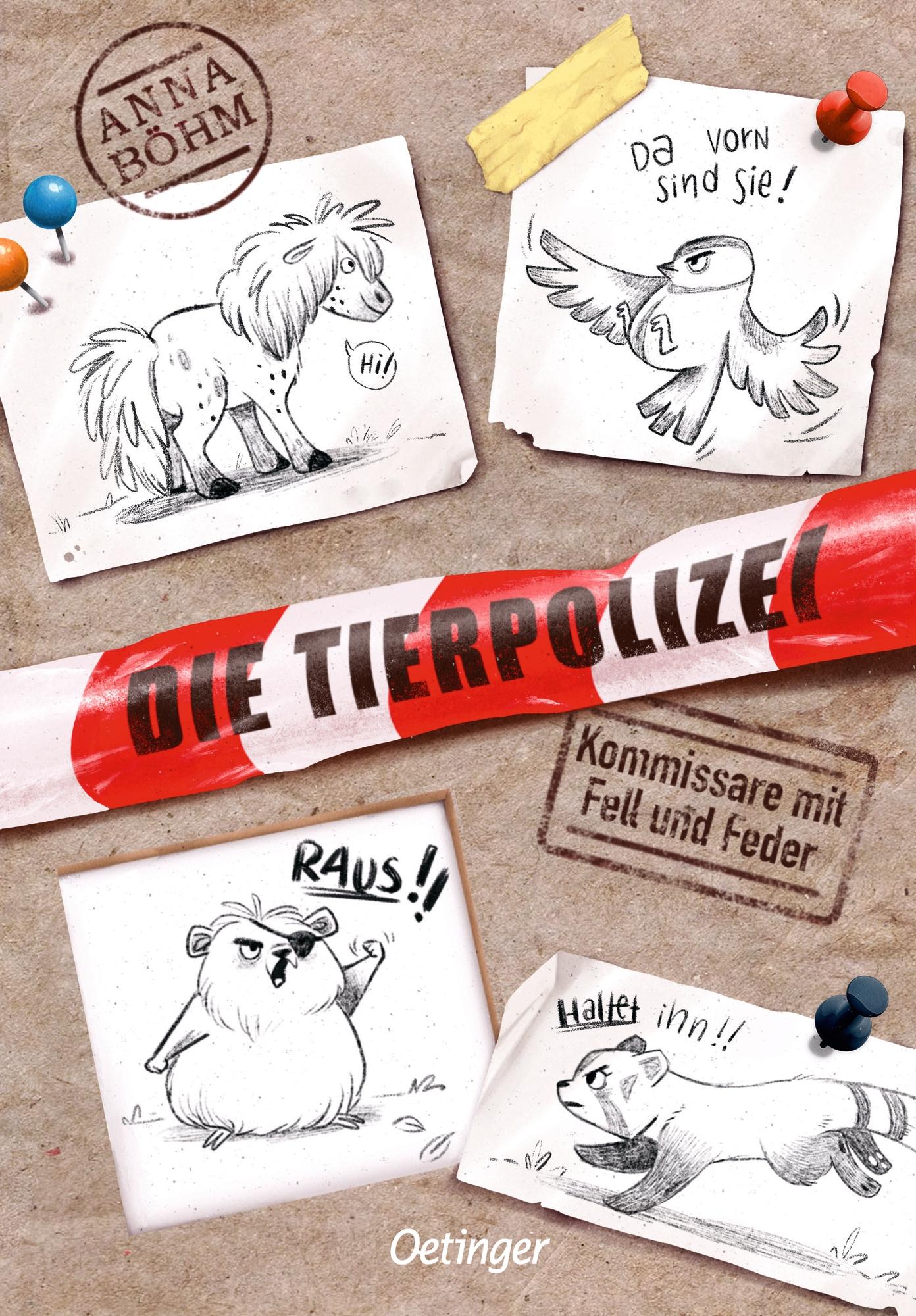 Vorderes Coverbild Die Tierpolizei 1. Kommissare mit Fell und Feder
