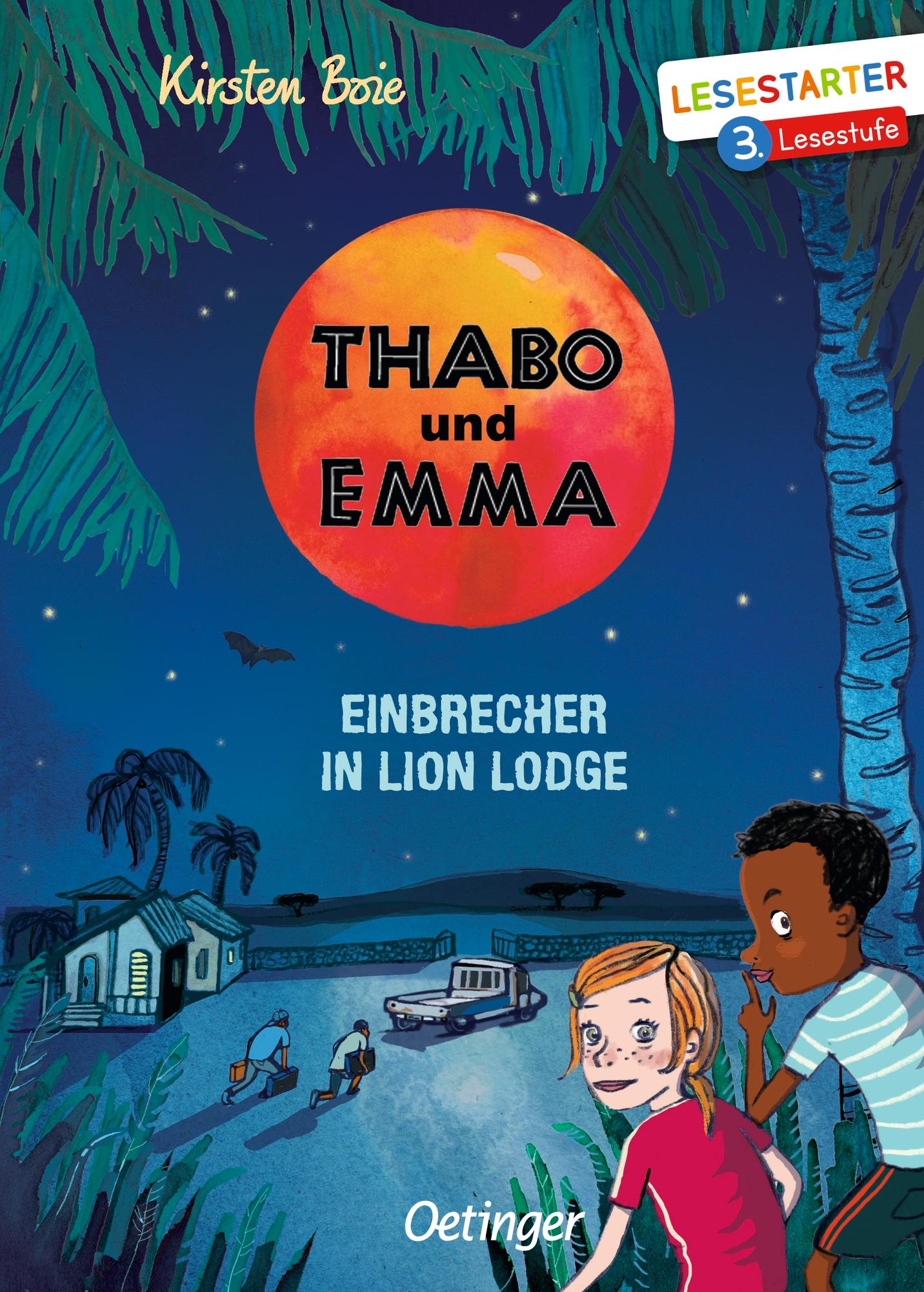 Vorderes Coverbild Thabo und Emma. Einbrecher in Lion Lodge