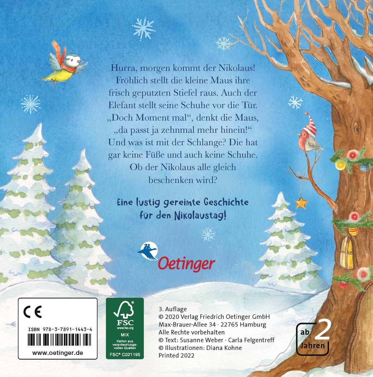 Rückseitencover Nikolaus, Stiefel raus!