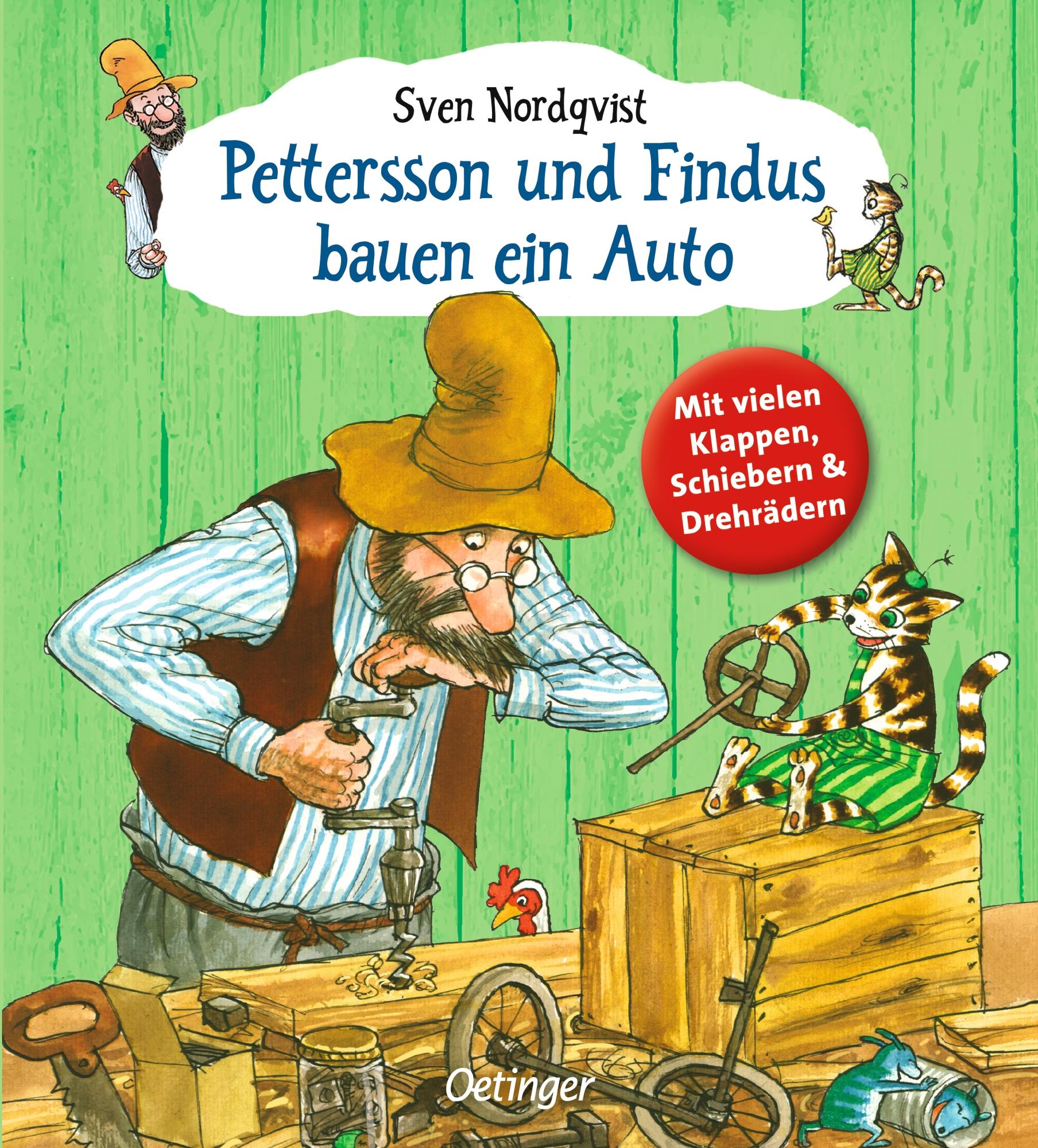 Vorderes Coverbild Pettersson und Findus bauen ein Auto