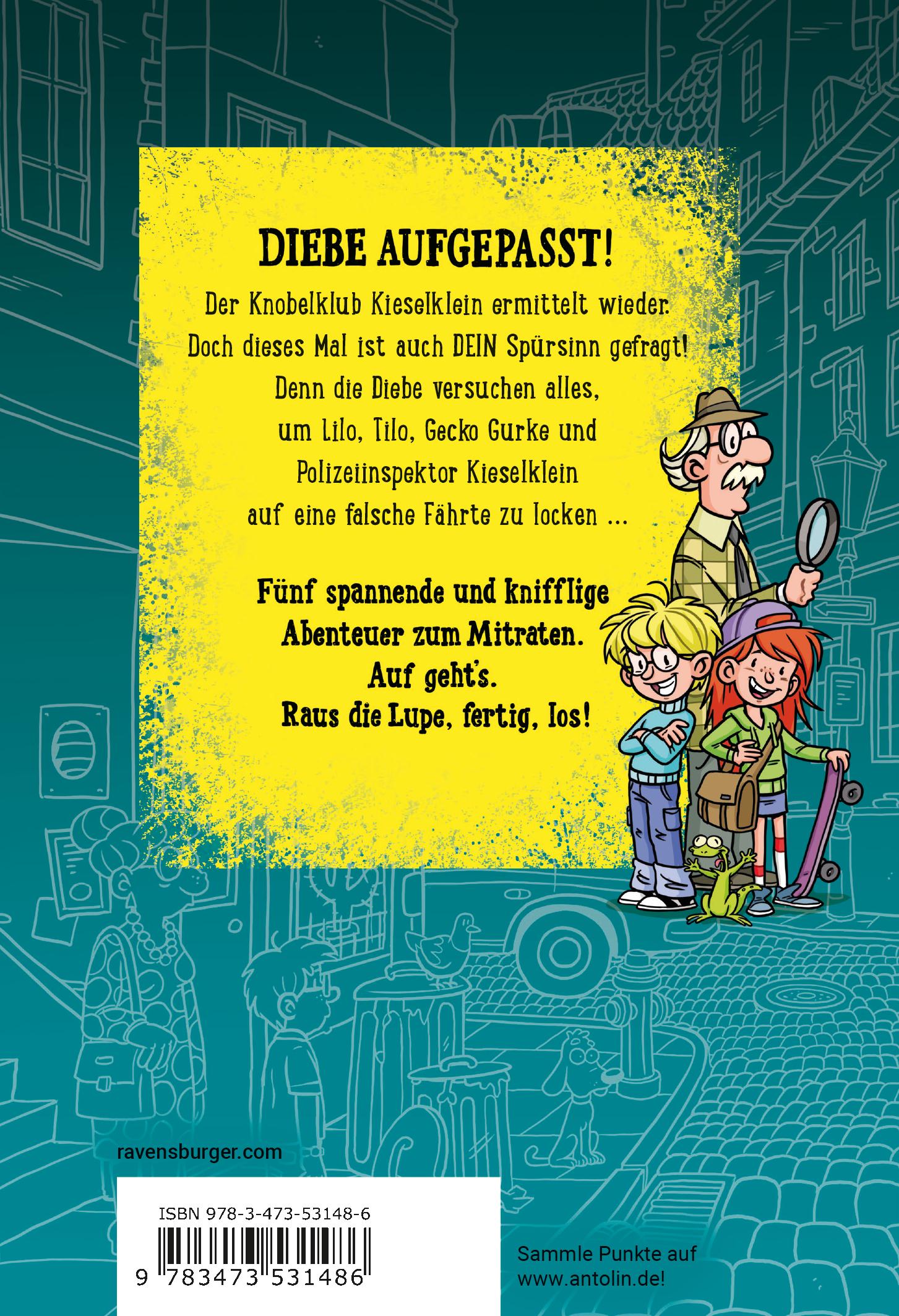 Rückseitencover Schnapp den Dieb! Spannende Rätselkrimis zum Mitraten