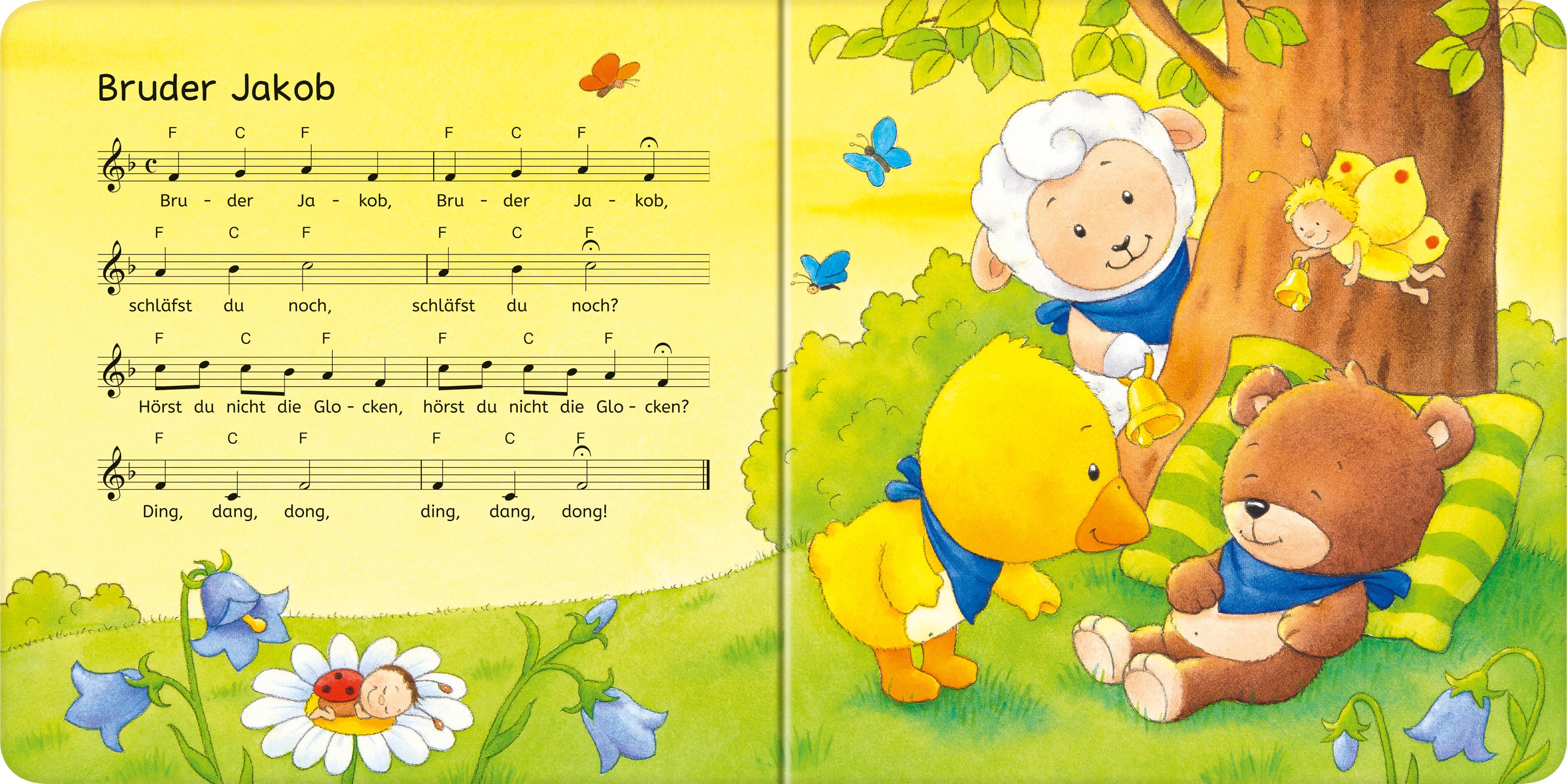 Beispielinhalt (Bild) ministeps: Hör rein, sing mit! Erste Kinderlieder zum Anhören.