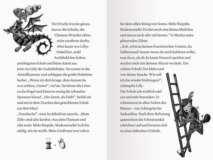 Beispielinhalt (Bild) Lillys magische Schuhe, Band 1: Die geheime Werkstatt