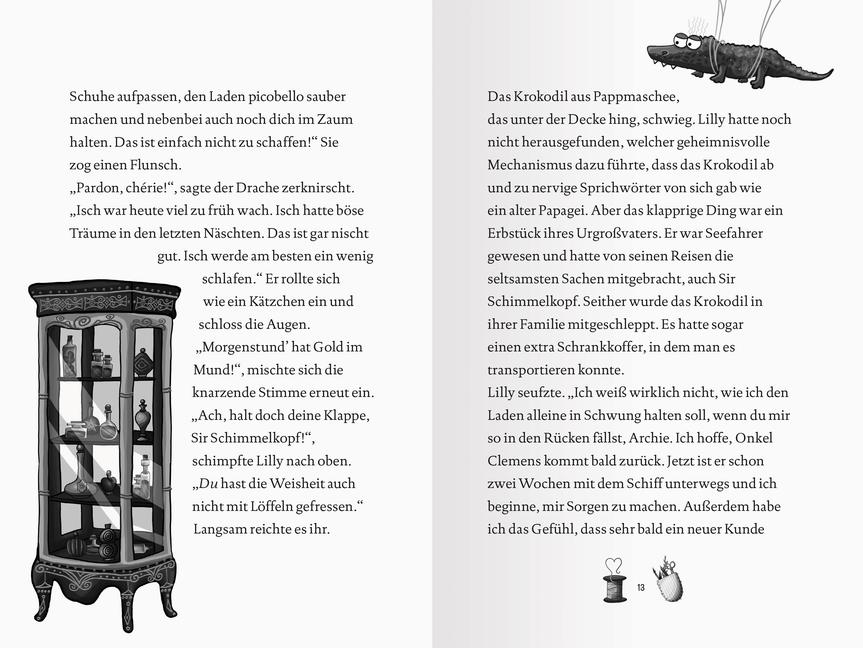 Beispielinhalt (Bild) Lillys magische Schuhe, Band 1: Die geheime Werkstatt