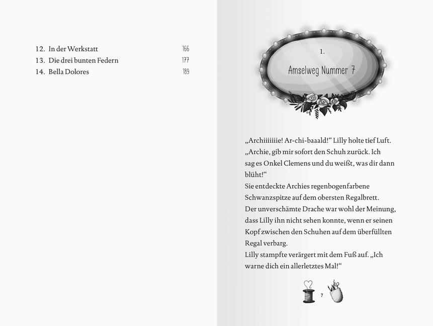Beispielinhalt (Bild) Lillys magische Schuhe, Band 1: Die geheime Werkstatt