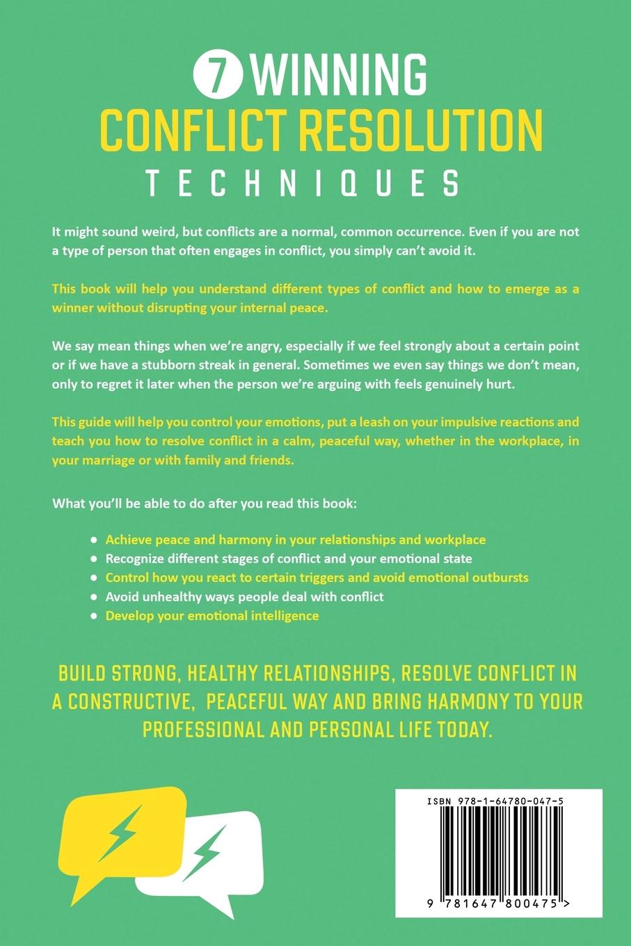 Rückseitencover 7 Winning Conflict Resolution Techniques