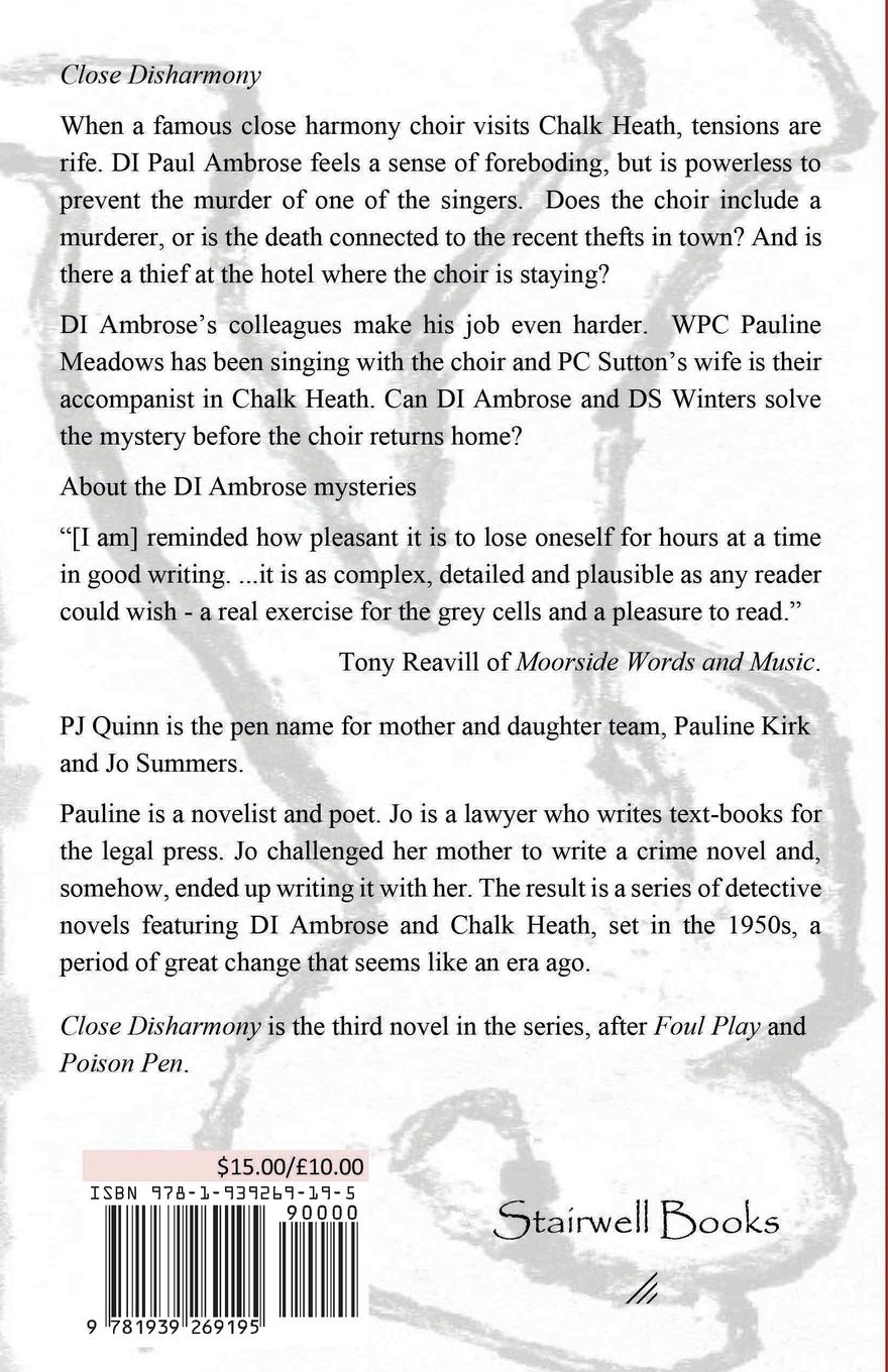 Rückseitencover Close Disharmony