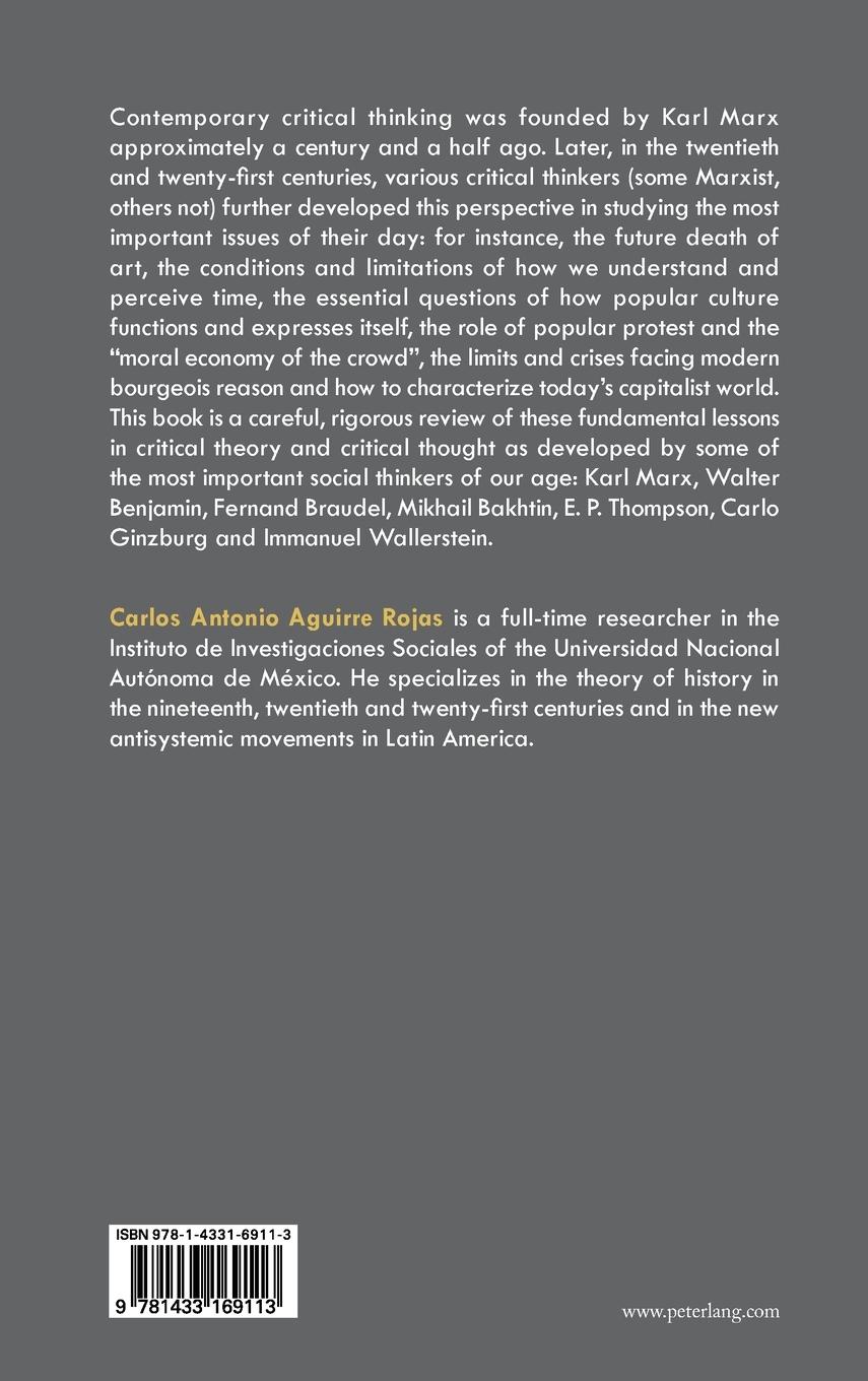 Rückseitencover Lessons in Critical Theory