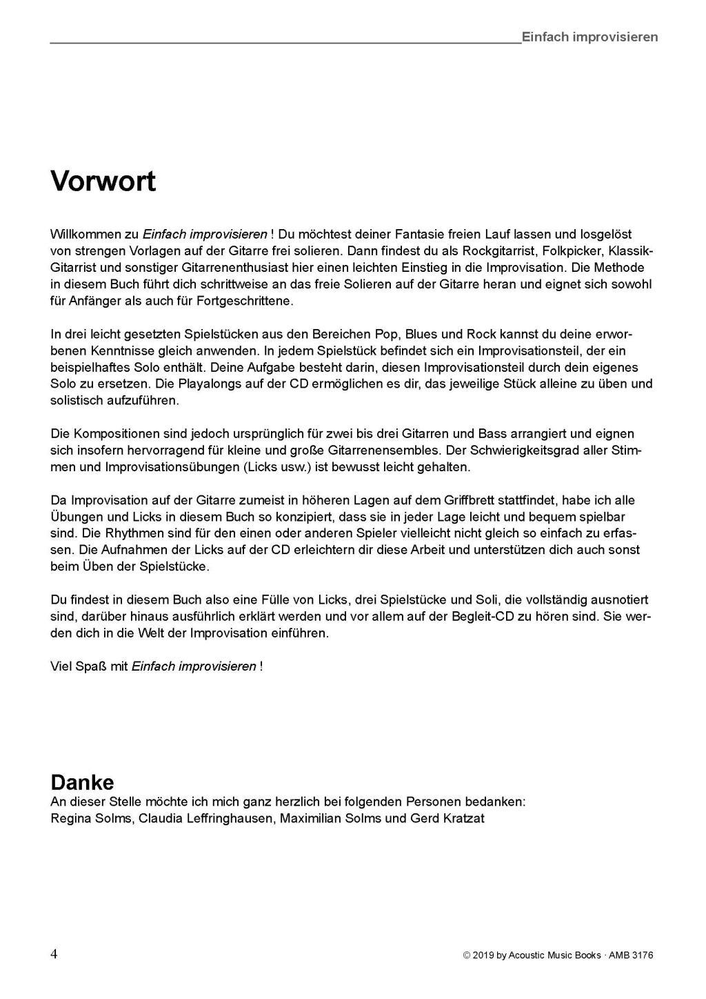 Beispielinhalt (Bild) Einfach improvisieren