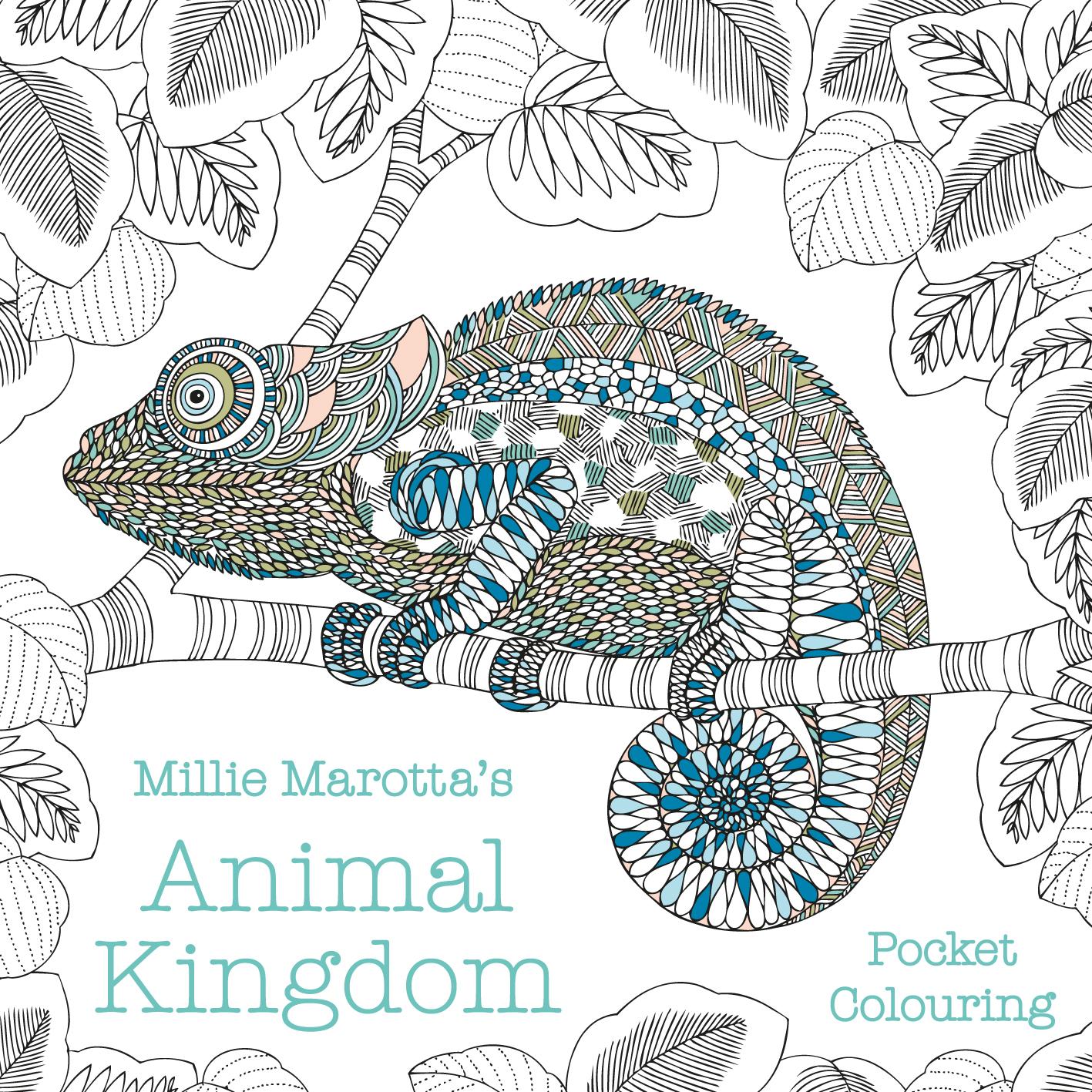 Vorderes Coverbild Millie Marotta's Animal Kingdom Pocket Colouring