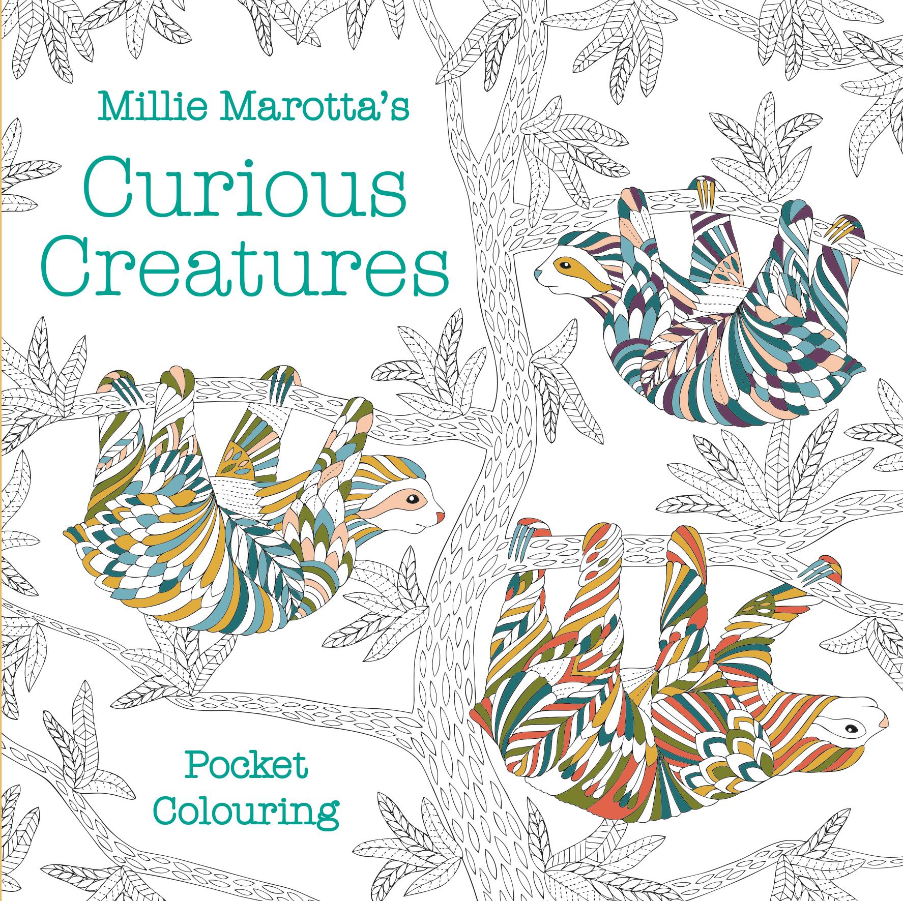Vorderes Coverbild Millie Marotta's Curious Creatures Pocket Colouring