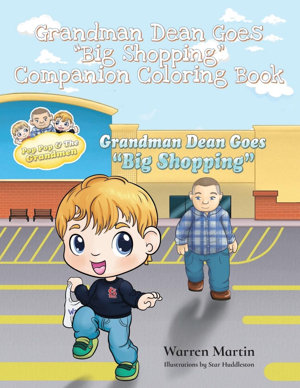 Vorderes Coverbild Grandman Dean Goes Big Shopping Companion Coloring Book