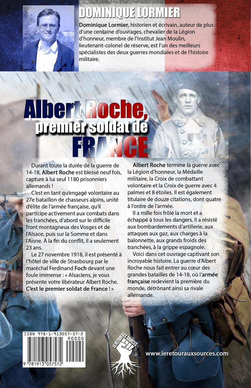 Rückseitencover Albert Roche, premier soldat de France