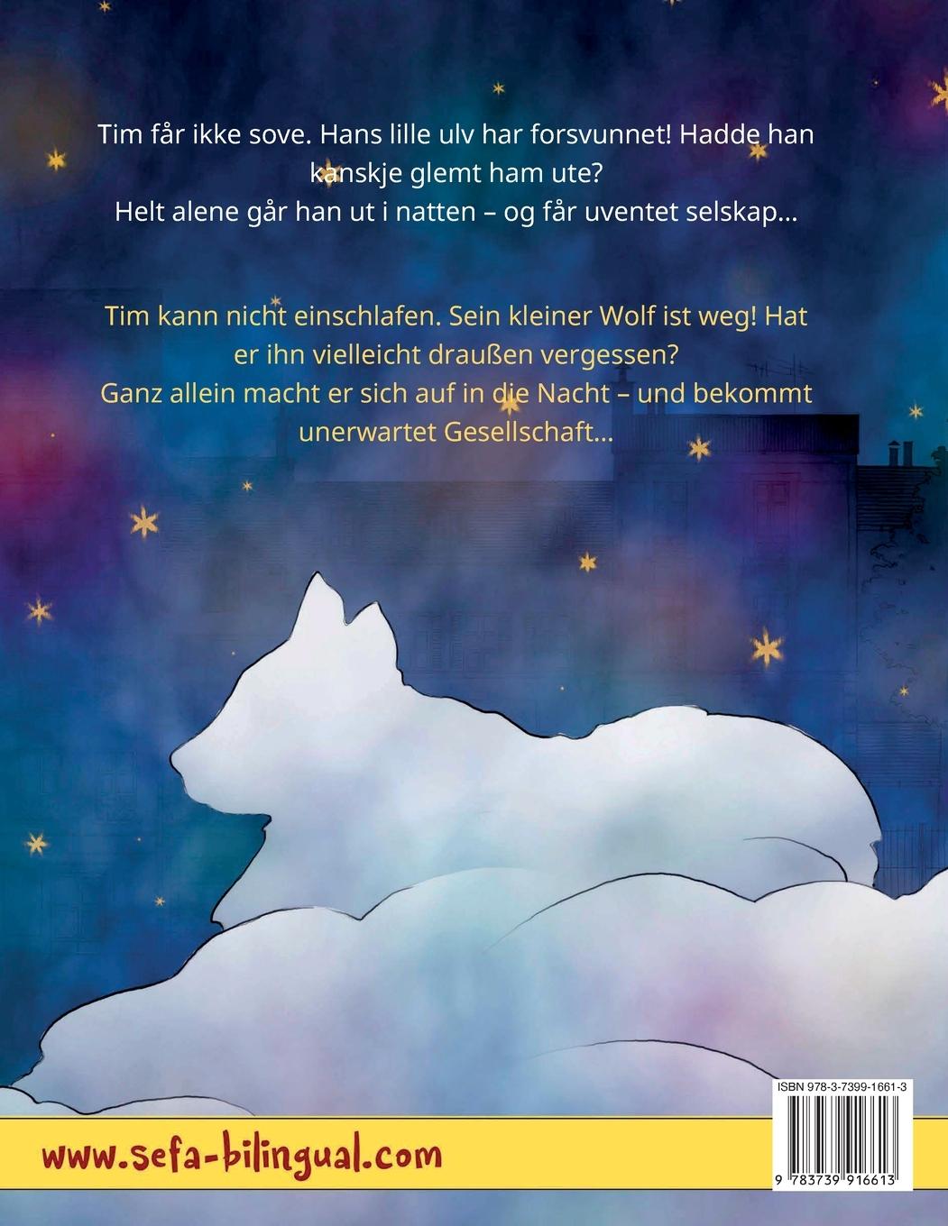 Rückseitencover Sov godt, lille ulv - Schlaf gut, kleiner Wolf (norsk - tysk)