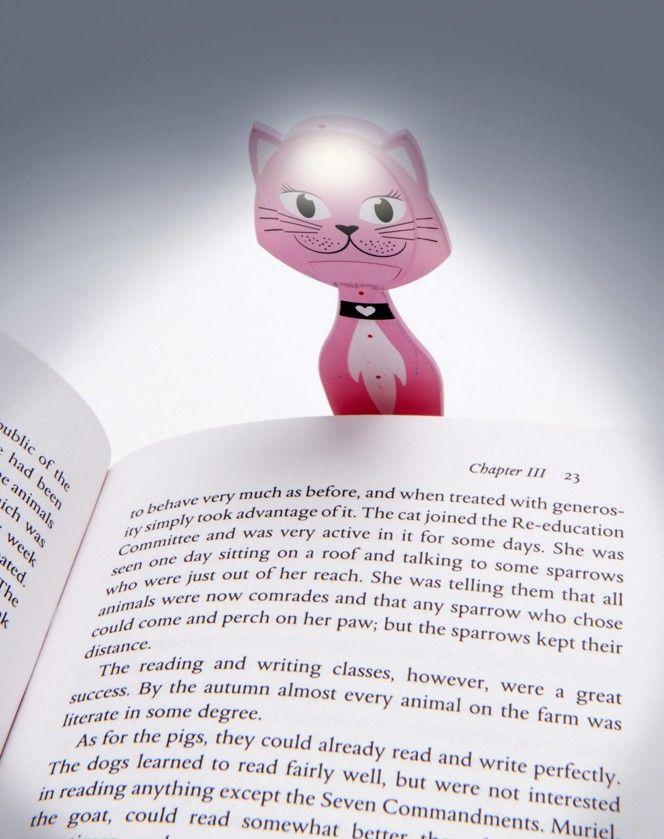 Beispielinhalt (Bild) Flexilight Animal Leselicht (Pink Katze) | | 2 in 1 Leselampe & Lesezeichen | LED Leselicht | Geschenk für Leser, Buchliebhaber | Deutsche Ausgabe
