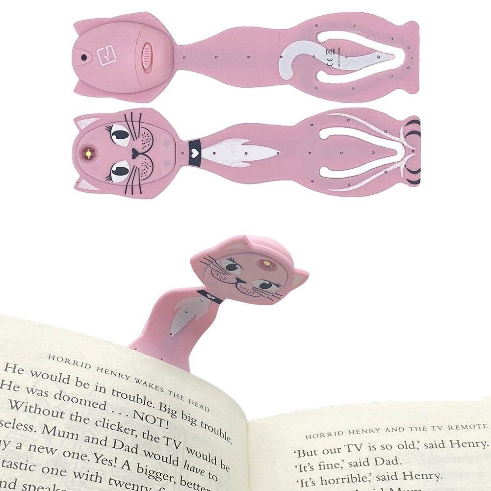 Beispielinhalt (Bild) Flexilight Animal Leselicht (Pink Katze) | | 2 in 1 Leselampe & Lesezeichen | LED Leselicht | Geschenk für Leser, Buchliebhaber | Deutsche Ausgabe