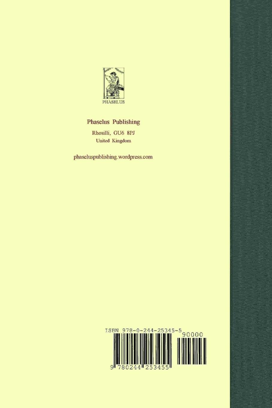 Rückseitencover Washington Irving FABELLAE