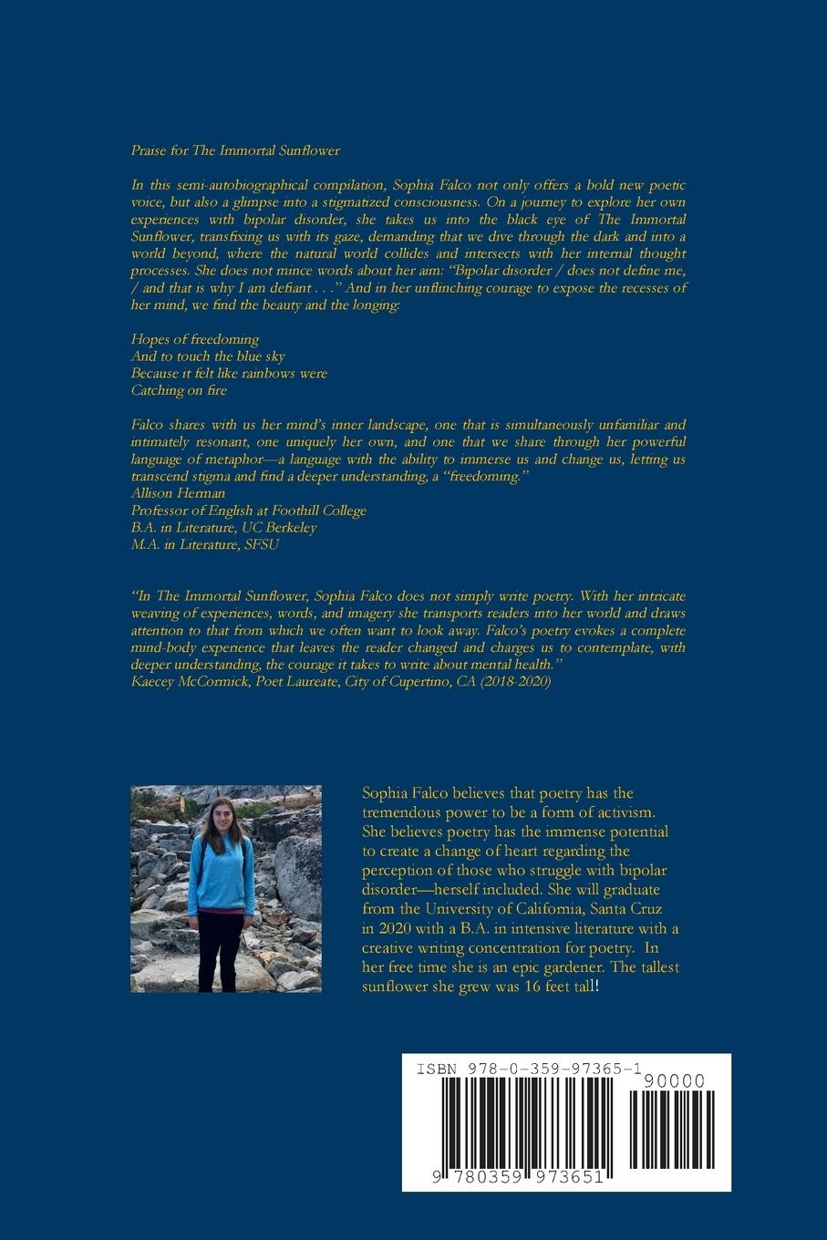 Rückseitencover The Immortal Sunflower