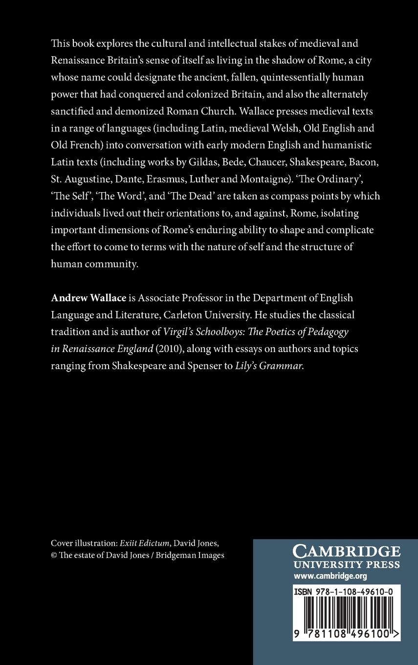 Rückseitencover The Presence of Rome in Medieval and Early Modern Britain