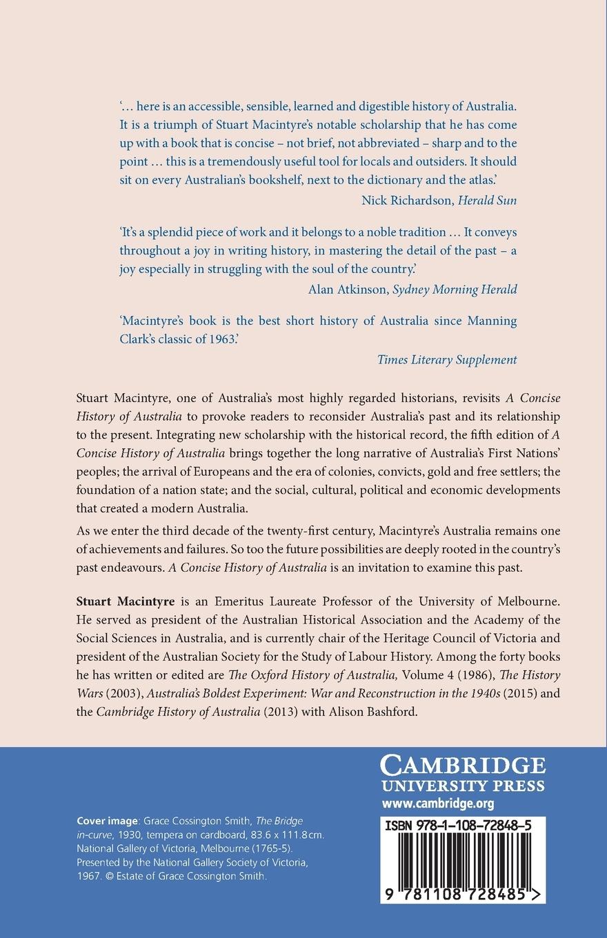 Rückseitencover A Concise History of Australia