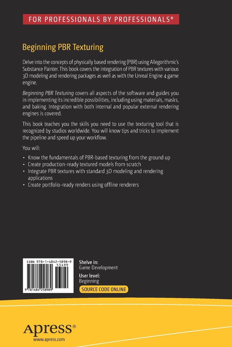 Rückseitencover Beginning PBR Texturing