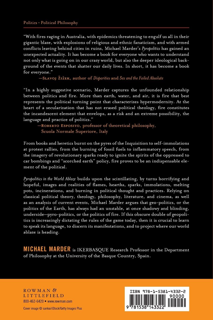 Rückseitencover Pyropolitics in the World Ablaze