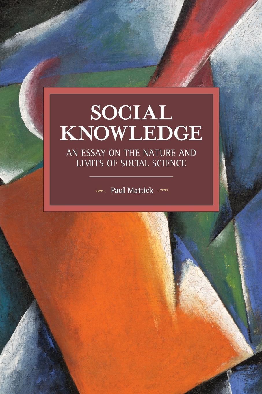 Vorderes Coverbild Social Knowledge
