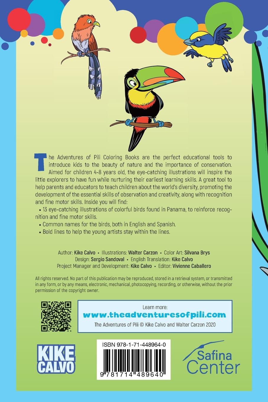 Rückseitencover The Adventures of Pili Coloring Book