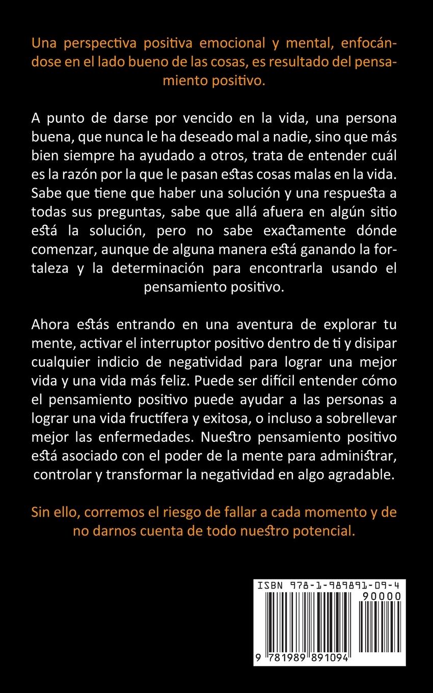 Rückseitencover Pensamiento Positivo