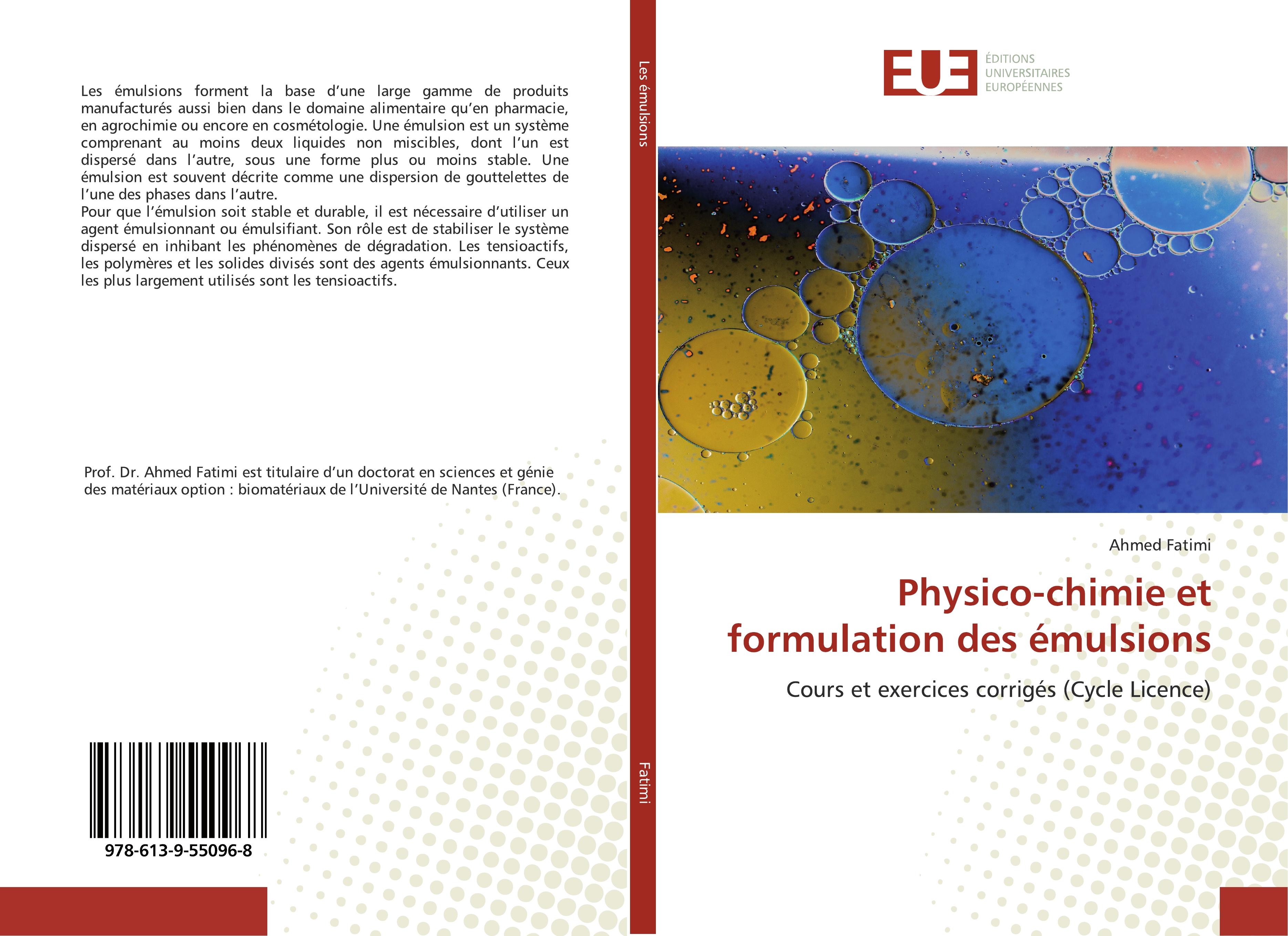 Vorderes Coverbild Physico-chimie et formulation des émulsions