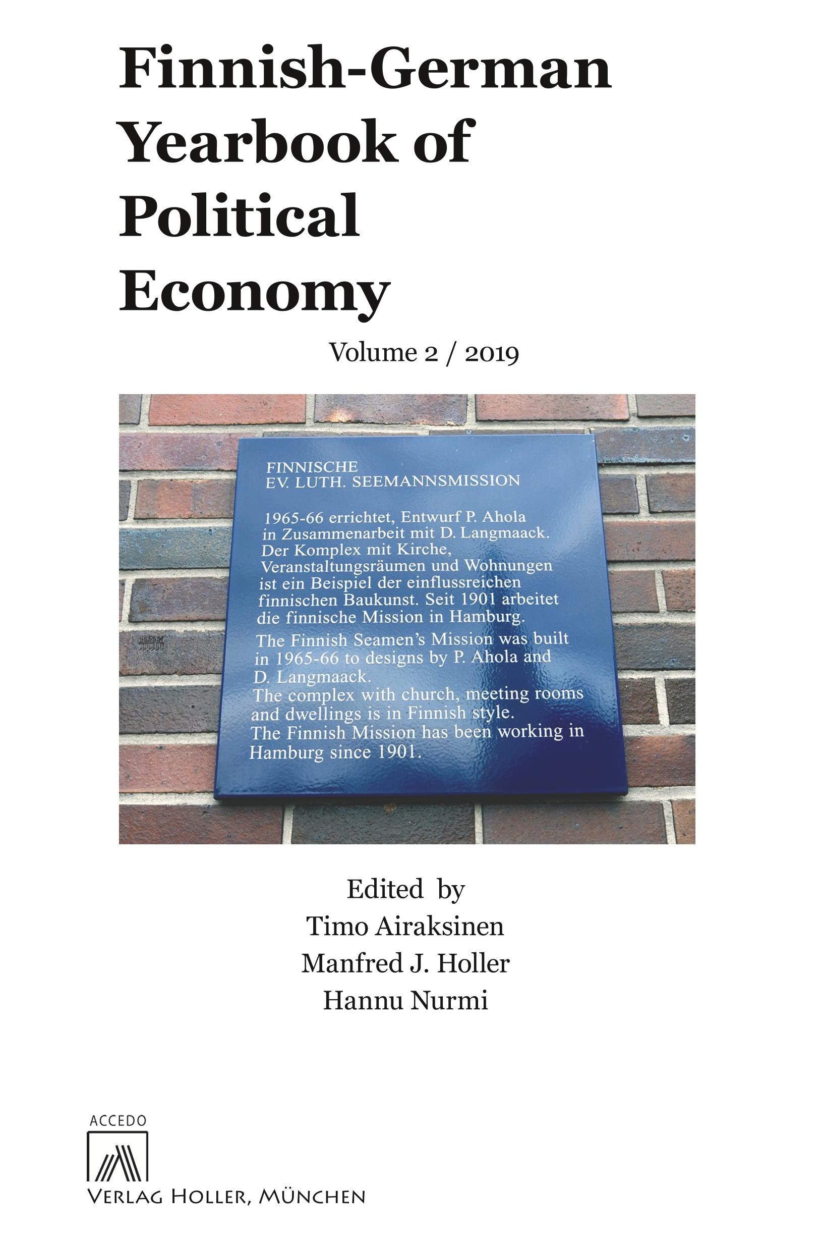 Vorderes Coverbild Finnish-German Yearbook of Political Economy, Volume 2