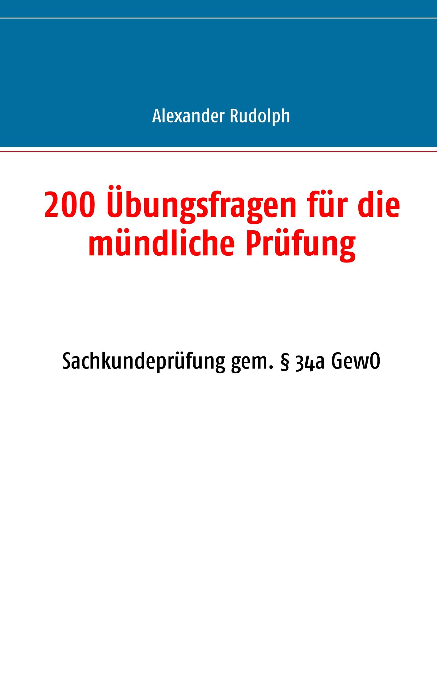 Vorderes Coverbild 200 Übungsfragen für die mündliche Prüfung