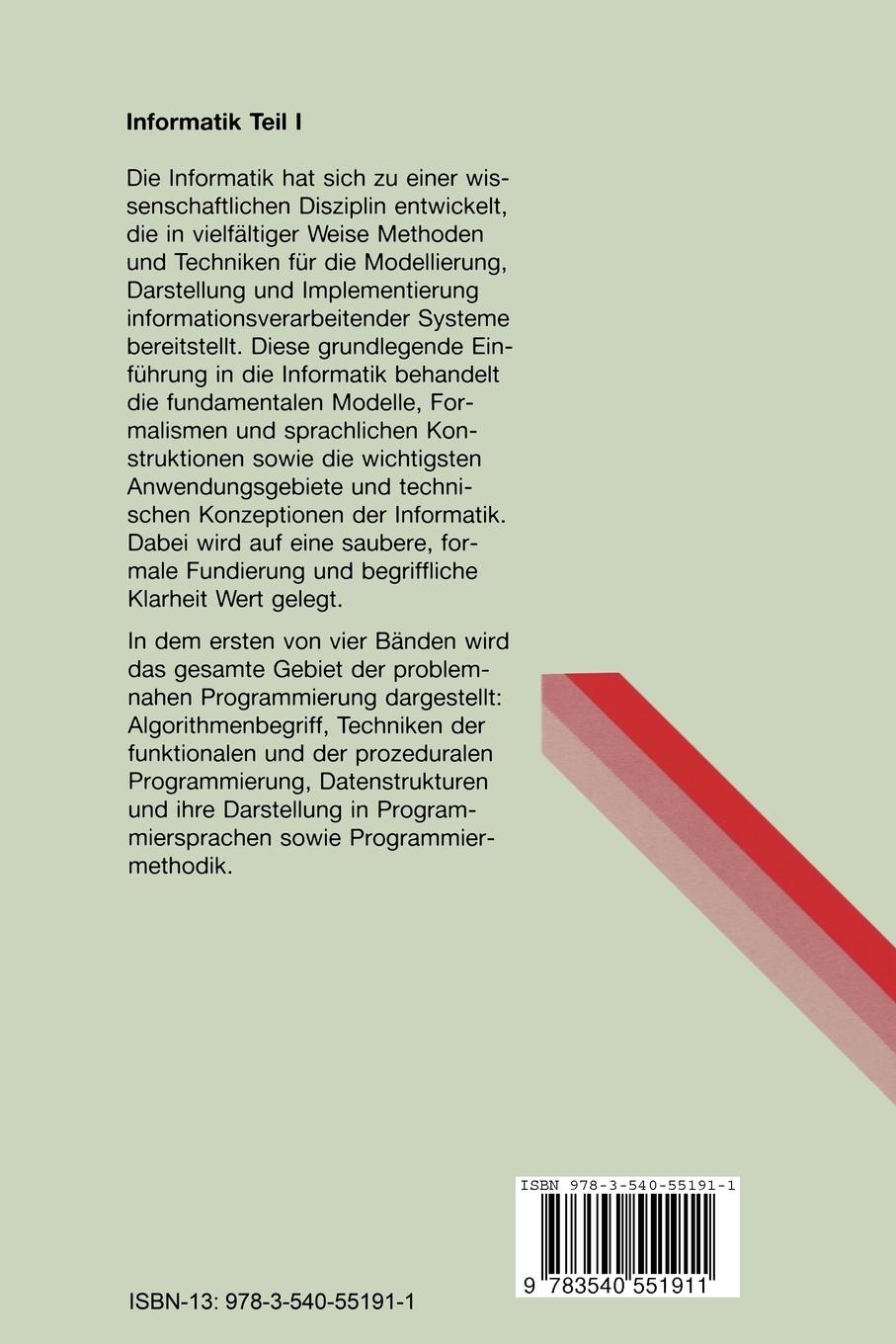 Rückseitencover Informatik