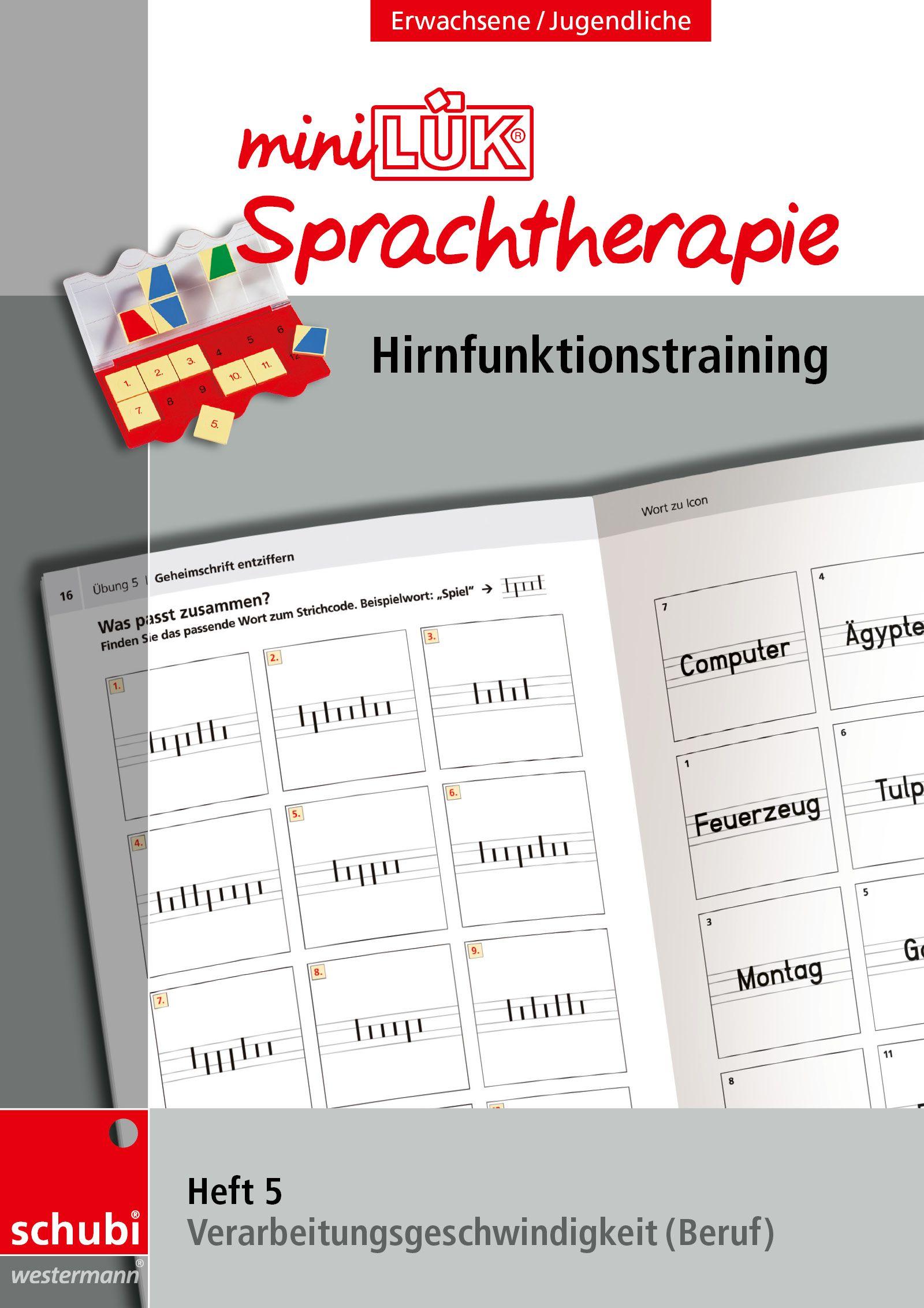 Vorderes Coverbild miniLÜK-Sprachtherapie - Hirnfunktionstraining