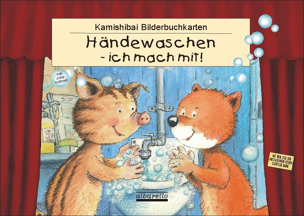 Vorderes Coverbild HÄNDEWASCHEN - ICH MACH MIT! 11 Kamishibai-Bilderbuchkarten