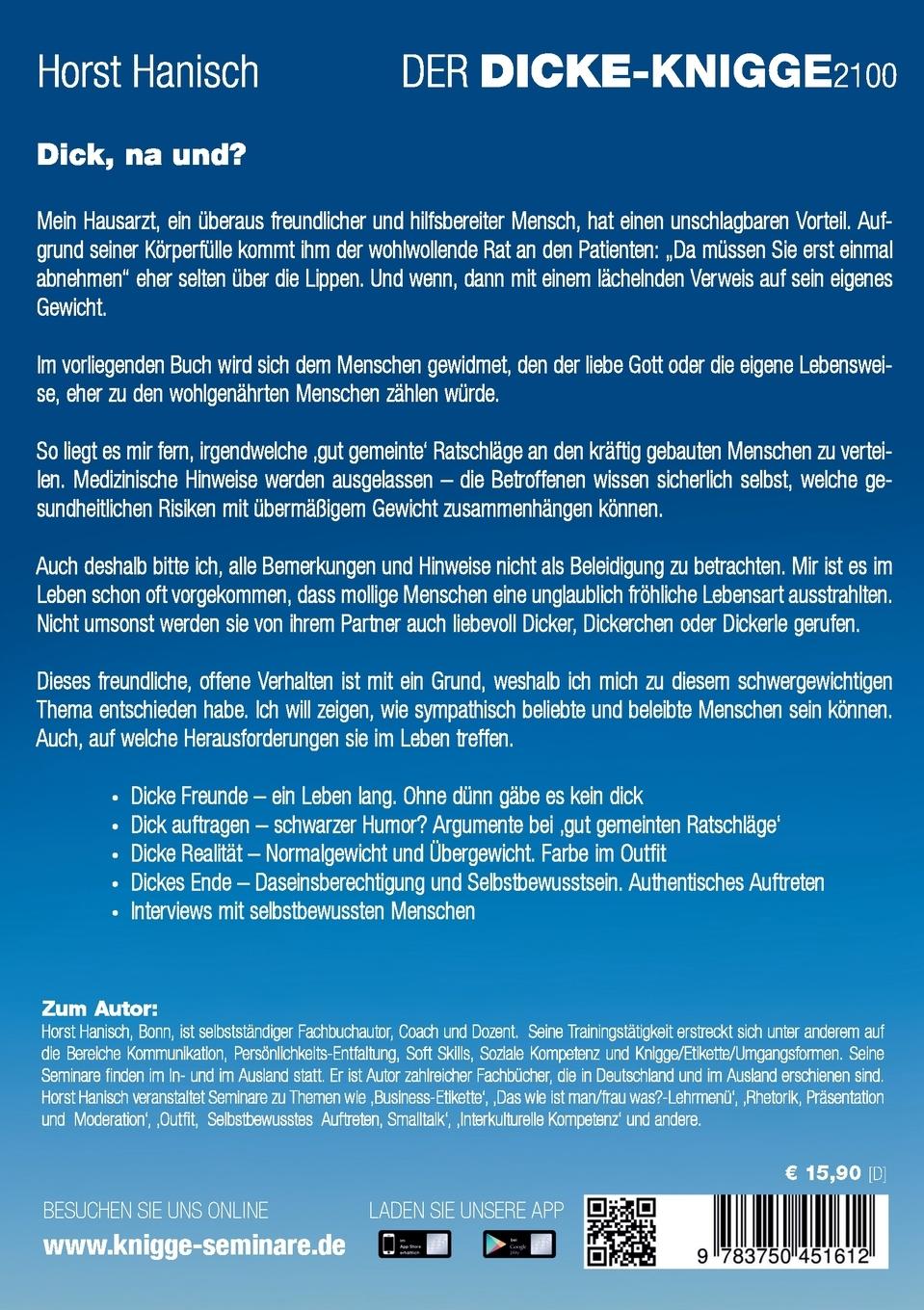 Rückseitencover Der Dicke-Knigge 2100