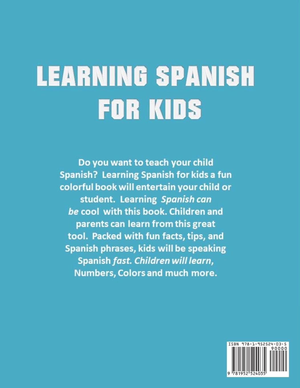 Rückseitencover Learning Spanish for Kids