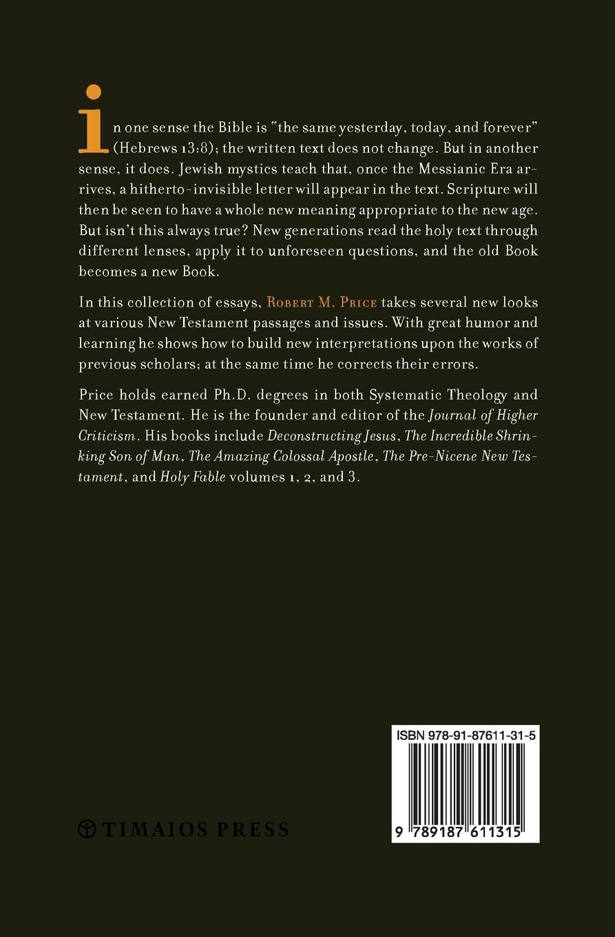 Rückseitencover Reinterpreting the New Testament