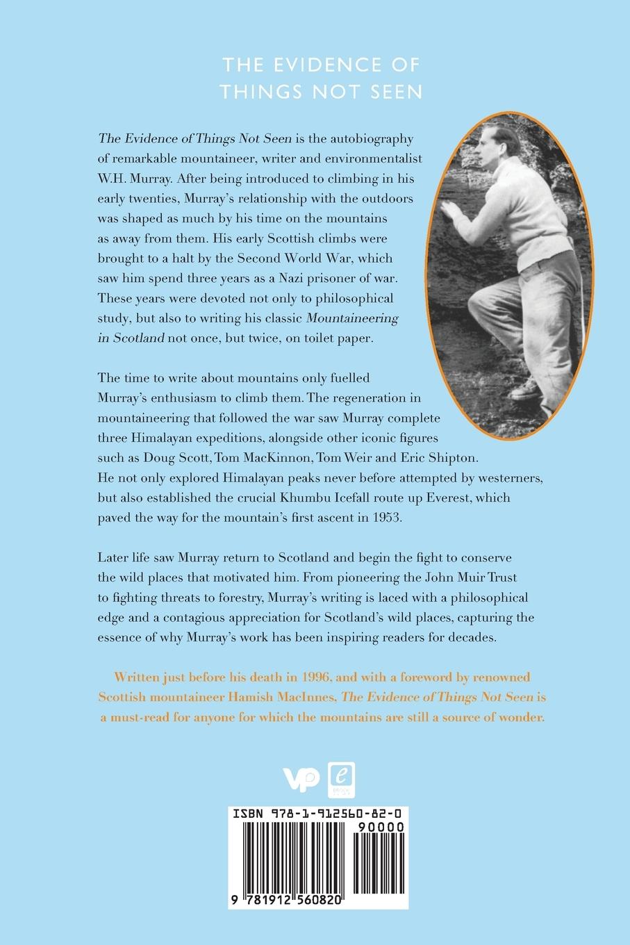 Rückseitencover The Evidence of Things Not Seen