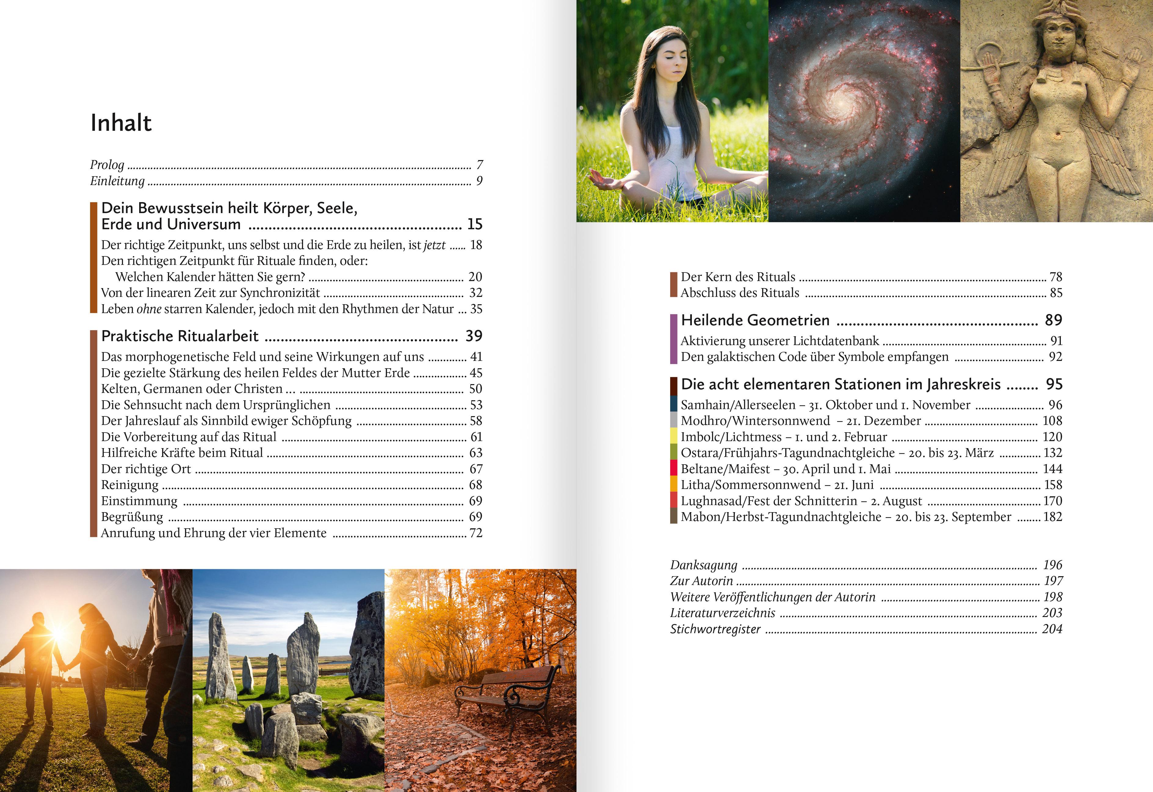Beispielinhalt (Bild) Rituale im Jahreskreis. Harmonisierung und Selbstheilung im Rhythmus der Natur