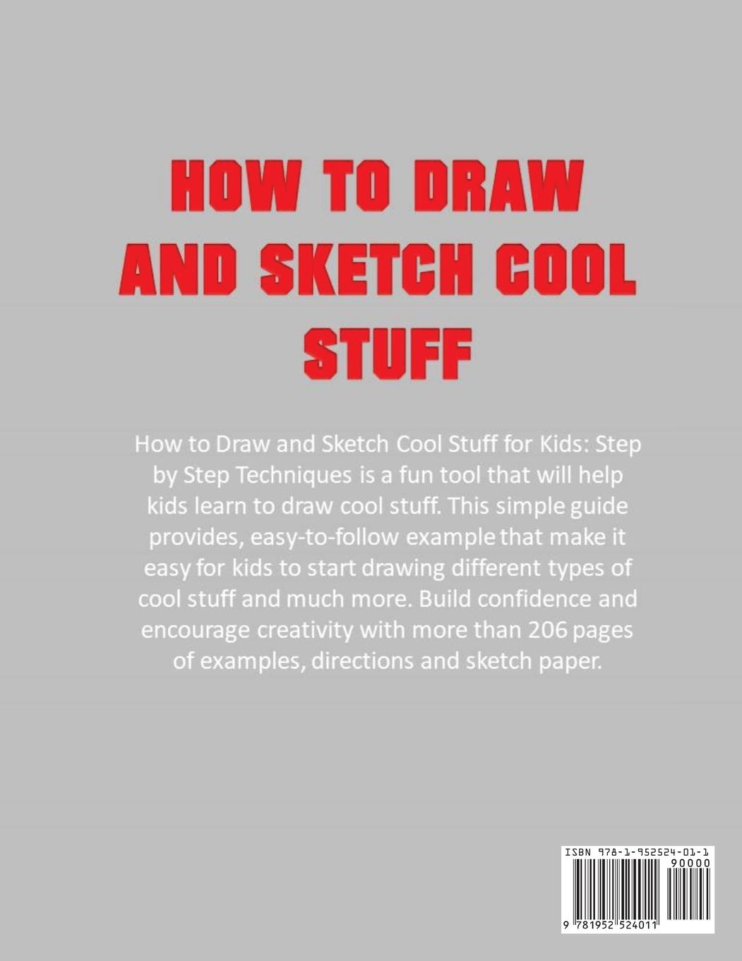 Rückseitencover How to Draw and Sketch Cool Stuff for Kids
