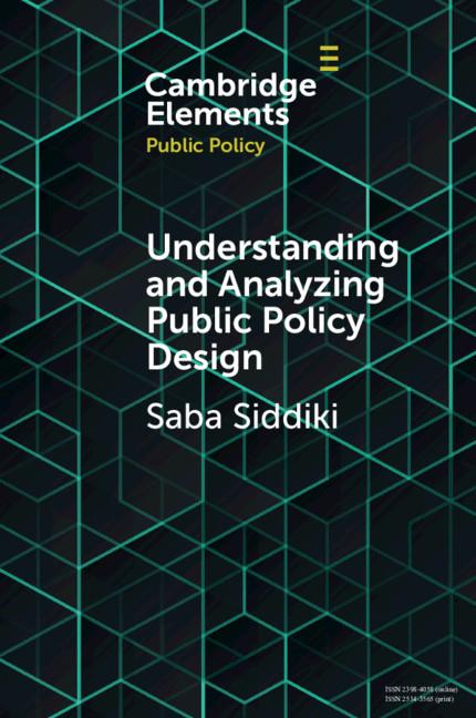 Vorderes Coverbild Understanding and Analyzing Public Policy Design