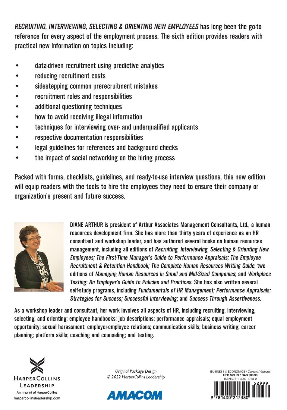 Rückseitencover The Recruiting, Interviewing, Selecting & Orienting New Employees