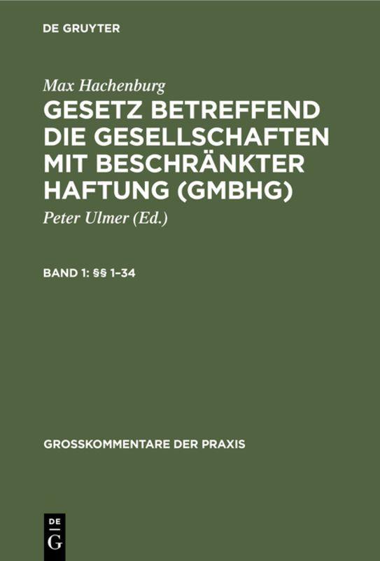 Vorderes Coverbild (§§ 1-34)