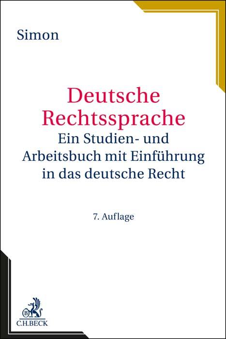 Vorderes Coverbild Deutsche Rechtssprache